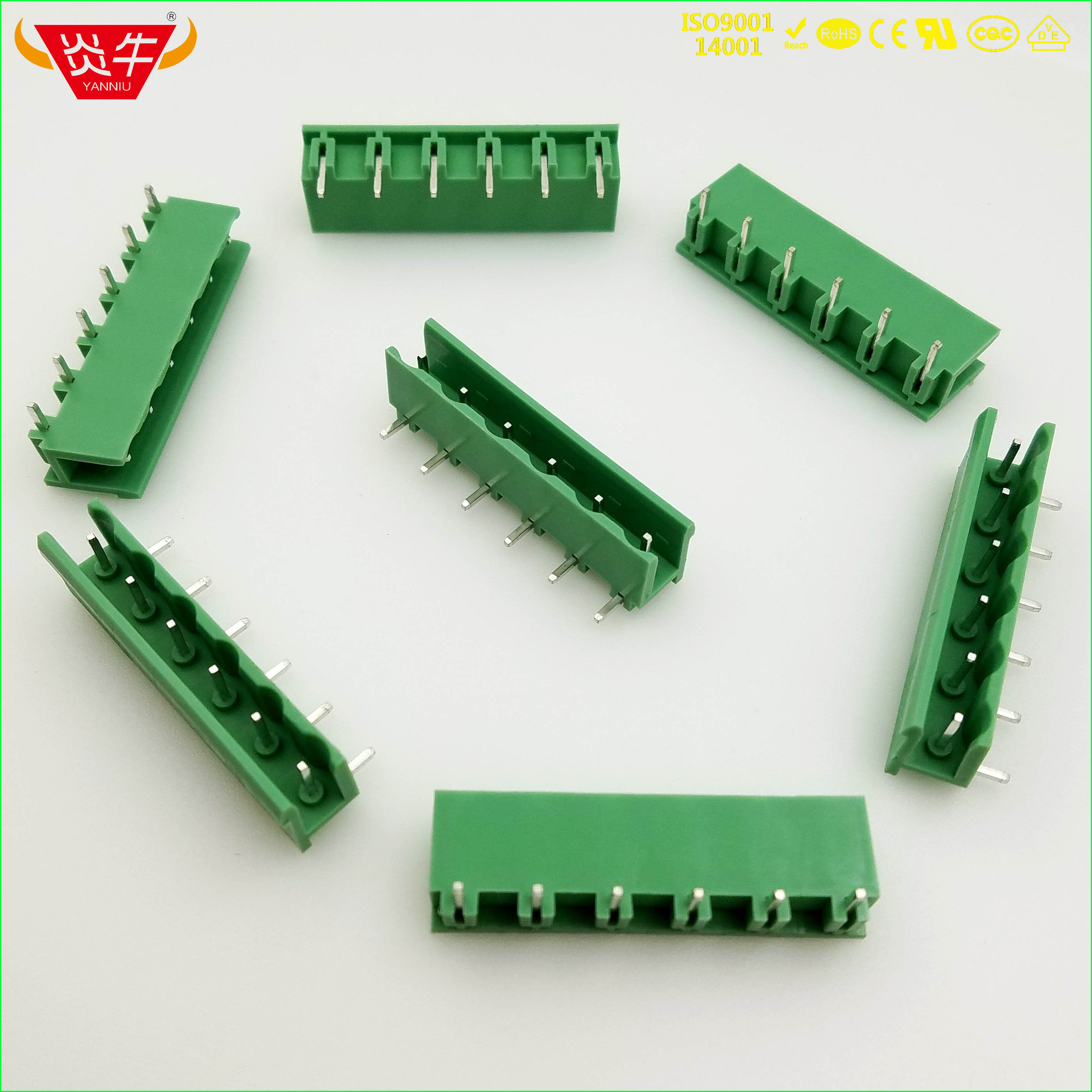 插拔式PCB接线端子KF2EDGR 7.62mm GMSTB 2,5 G 连接器接插件凤凰