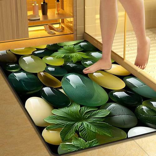 软藻泥浴室吸水防滑速干入户脚垫