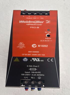 魏德米勒电源CPMSNT250w24v10A