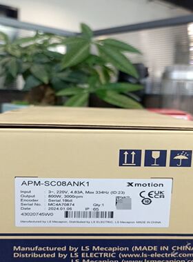 LS伺服电机APM-SC08ANK1，800W功率，22