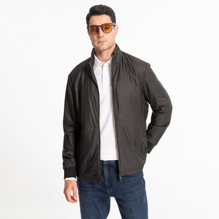 路卡迪龙25秋冬抗皱7D超轻薄棉服通勤休闲立领夹克外套 154246120