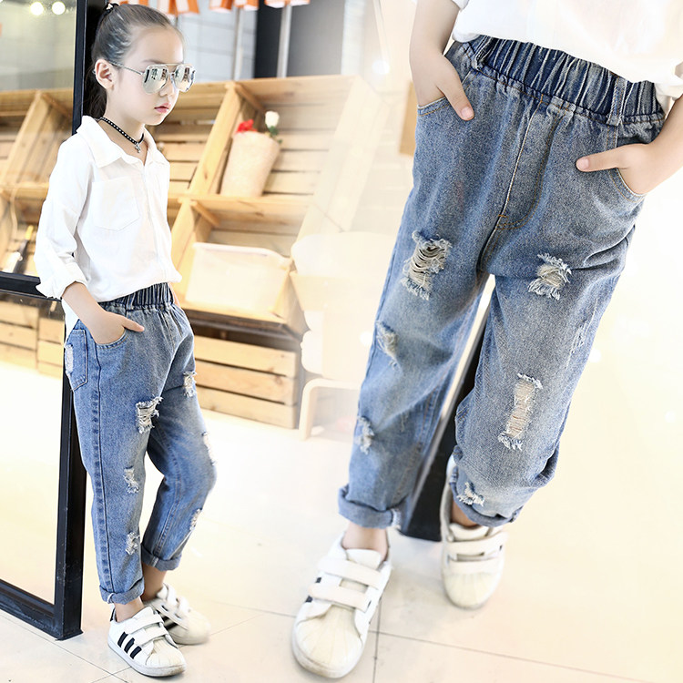 Pantalon fille en toile - Ref 2061838 Image 1