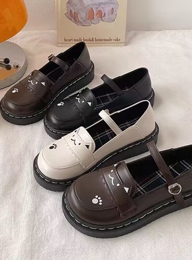 大头娃娃lo鞋子女日系软妹jk小皮鞋可爱学院风玛丽珍鞋Lolita单鞋