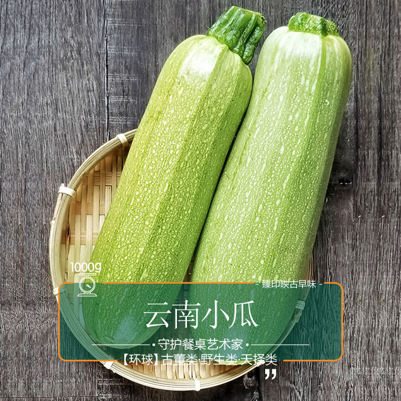 臻印映 西葫芦云南小瓜胜似野生超越有机天生天养香甜营养高1.