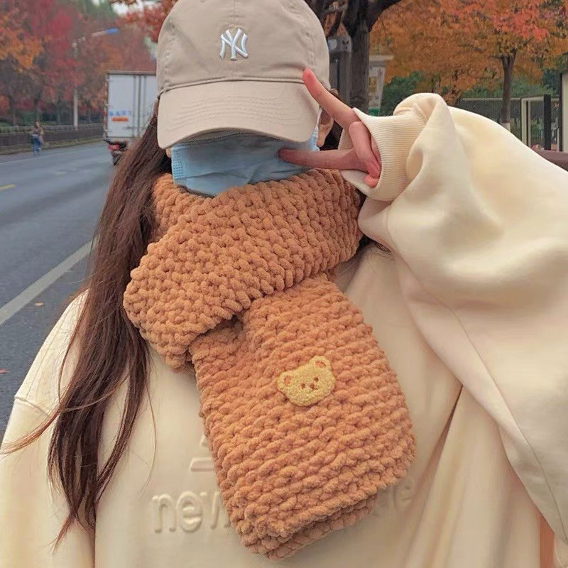 手工编织DIY钩针材料包小熊围巾冰条线手套送男朋友礼物可爱秋冬,服饰配件/皮带/帽子/围巾,DIY编织材料包,淘宝优惠券,粉丝福利购,淘宝优惠卷