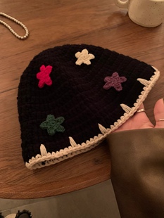 手工DIY钩织材料包星星渔夫帽子时尚精致秋冬保暖自制礼物显脸小