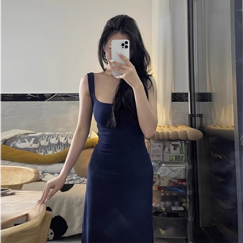 吊带性感包臀连衣裙女