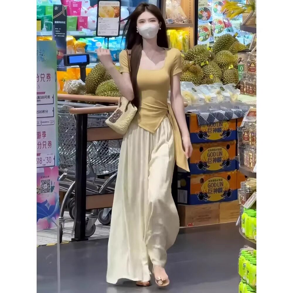 气质上衣轻奢套装裙裤穿搭一整套