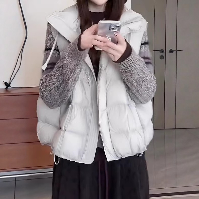 日系羊羔毛马甲女秋冬季复古休闲