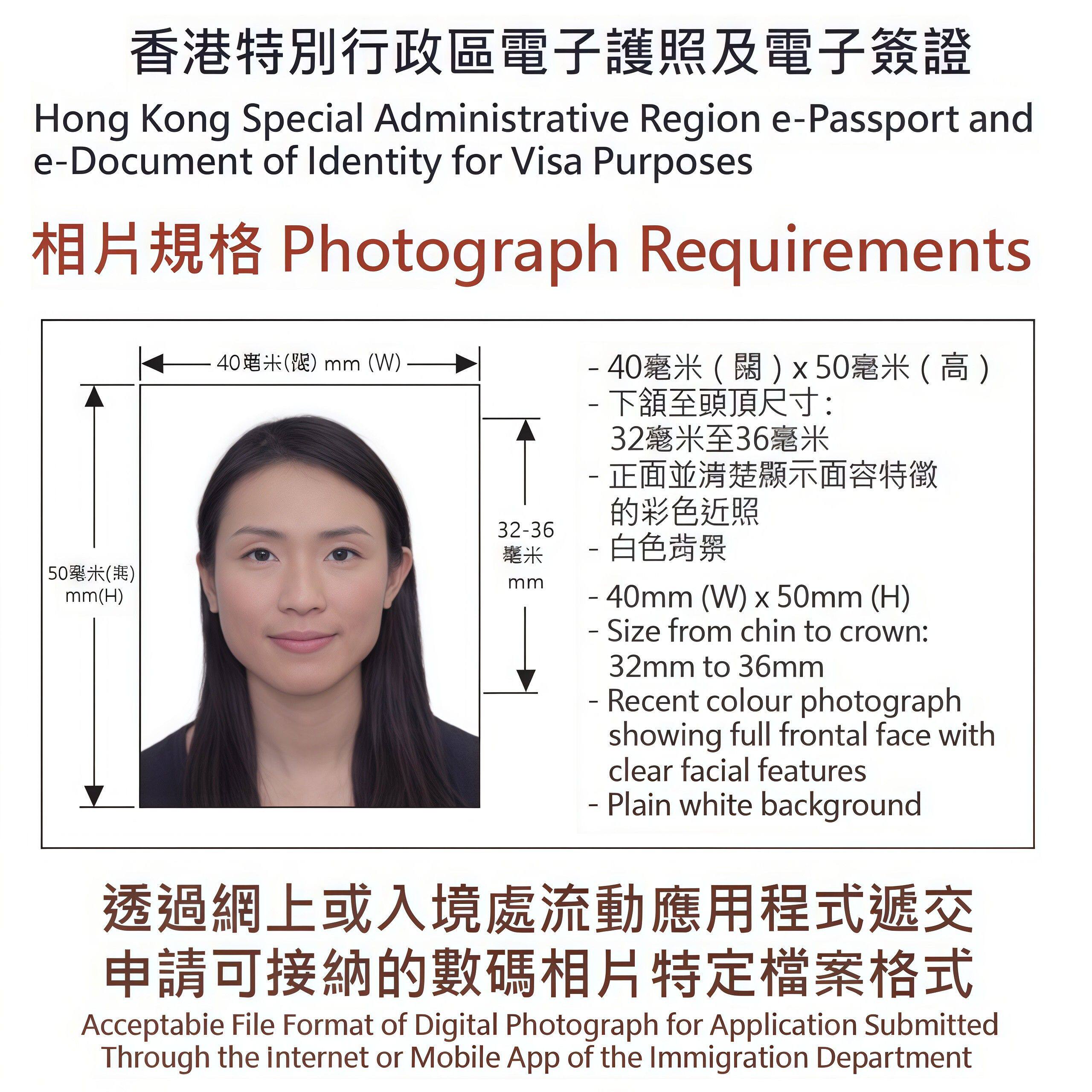 冲印香港证件照换底色改尺寸P图护照两寸通行证打印学生签证照片
