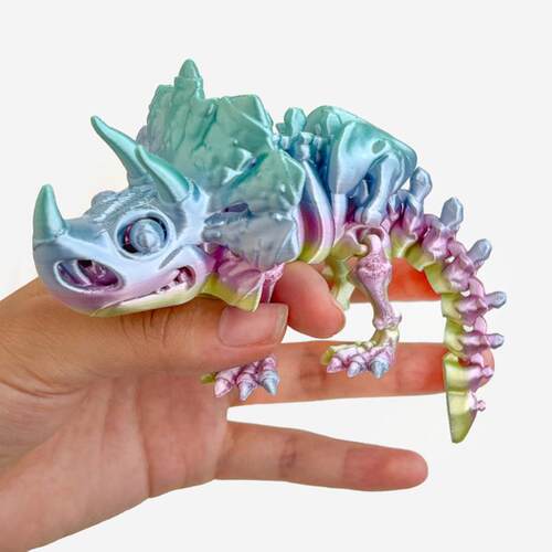 3D打印三角龙全身关节可动造型自由摆动手办儿童新款玩具装饰礼物