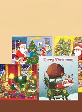 WAWI倒数圣诞日历巧克力盲盒德国进口圣诞节平安夜儿童送礼物盒装