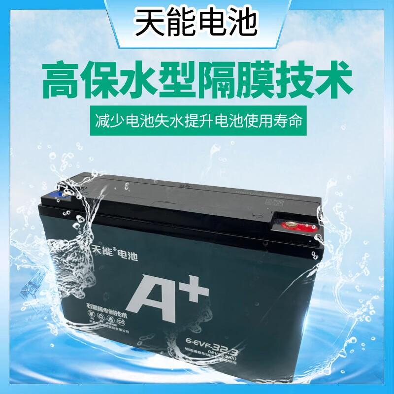 天能石墨烯12V20A32A45A58A铅酸蓄电池户外音响夜市摆摊照明抽水