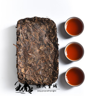 手工传统工艺条茶 藏茶 黑茶 陈年茶500克 雅安茶厂 康砖 2014年