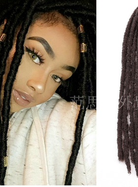 欧美脏辫NU LOCS Crochet Irregular faux locs softdreadlocks