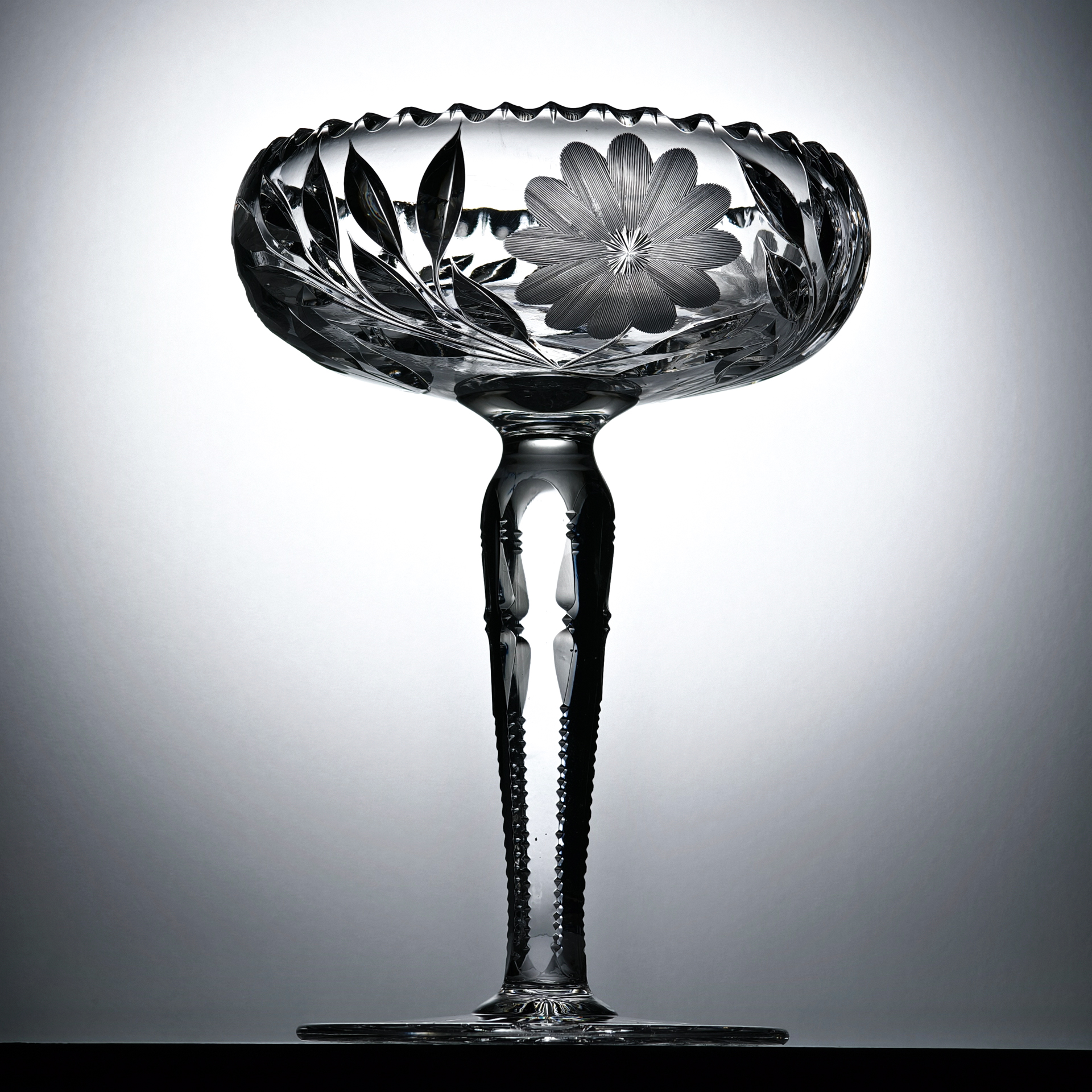 高脚果盘ins田园风手工切割