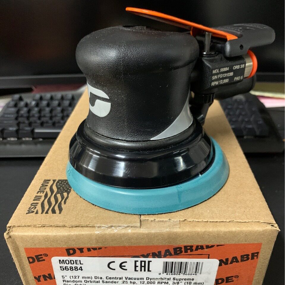 美国DYNABRADE丹纳布雷工业级10mm偏心气动打磨机抛光机56884
