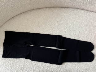 亏清 袜 少量80D条纹连裤