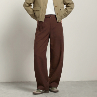 Miss 舒柔特MC26SS016等跑单 couleur摩洛哥红系带设计感香蕉裤