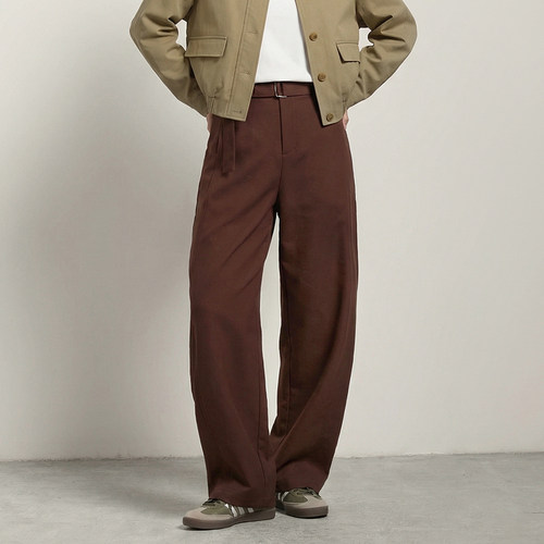 Miss couleur摩洛哥红系带设计感香蕉裤舒柔特MC26SS016