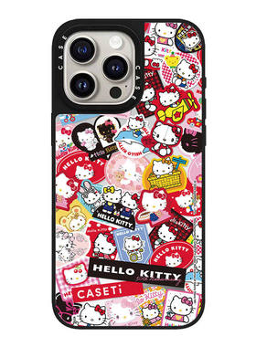 case手机壳Hellokitty零食KT猫贴纸适用于苹果17promax手机壳iPhone16pro新款plus保护套15卡通14磁吸13防摔