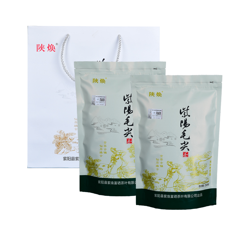 陕焕牌紫阳毛尖高山绿茶口粮茶袋装
