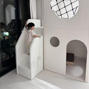 软包台阶儿童感统训练家用软体爬滑梯组合攀爬梯婴儿宝宝早教室内