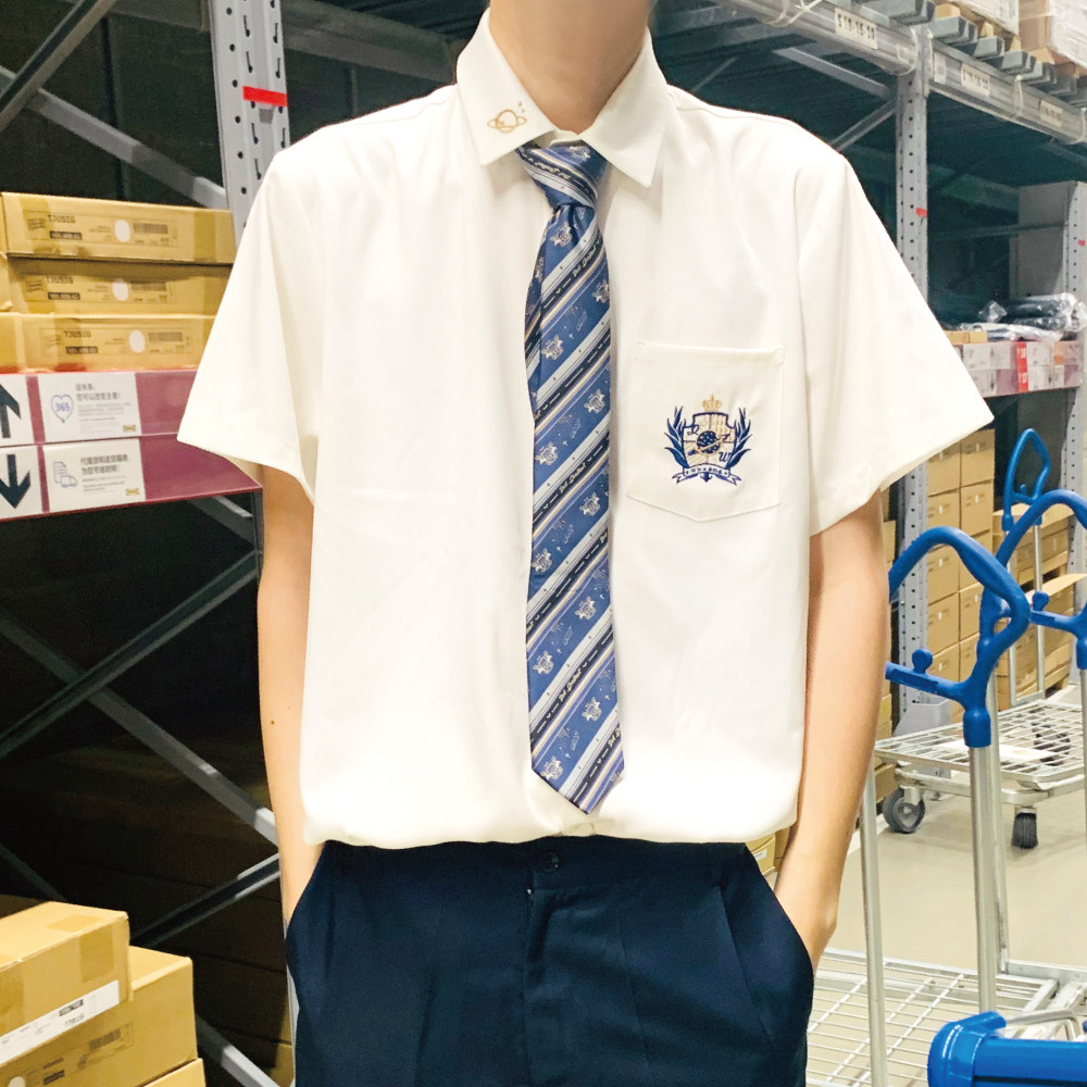 jk原创刺绣制服学院短袖衬衫现货