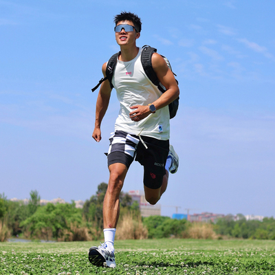 破冰正品GI面料速干背心男美式