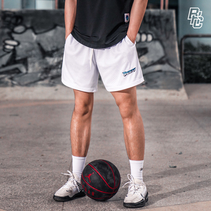 bkcxzice破冰正品美式篮球短裤男刺绣透气五分裤夏季薄款运动短裤