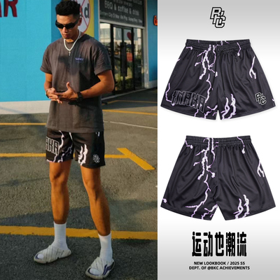 bkcxzice正品美式短裤男不过膝