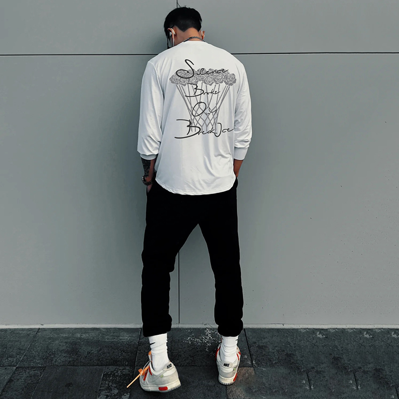 破冰正品荆棘玫瑰长袖男