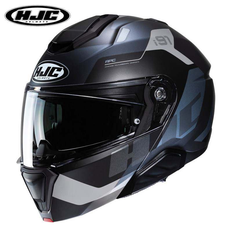 进口HJC揭面盔i91摩托车头盔男女双镜片机车冬季巡航四季全盔旗舰