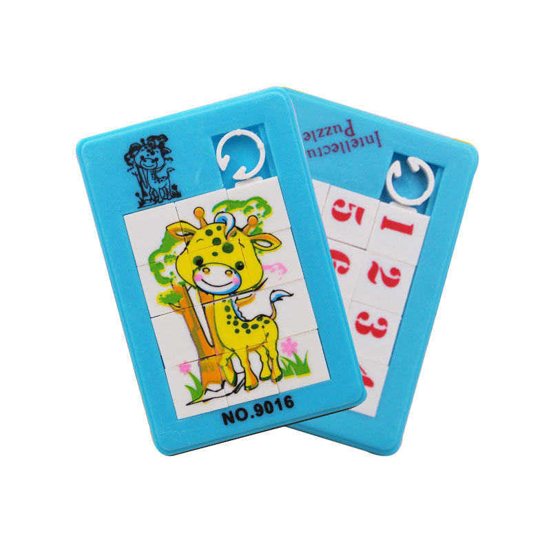 80 AFTER NOSTALGIC CLASSIC CHILDRENS CHILDHOOD CHILDHOOD PLASTIC SLIDING 9 GRID THREE-DIMENSIONAL MOVING JIGSAW PUZZLE EDUCATIONAL TOYS