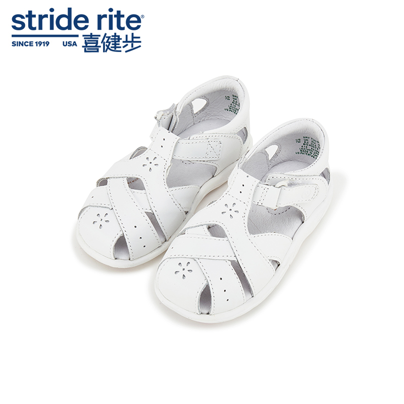 Stride Rite喜健步女童鞋2019夏季新款宝宝小童凉鞋白色BG40573|ruв категории детская обувь/детская обувь/между родителями и детьми обувь, сандалии - от Buy2taobao.com для оказания профессиональной услуги покупки агента Taobao