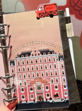 布达佩斯大饭店A5slimA6A7奇葩A8卡通手工塑封M5手账分隔页索引