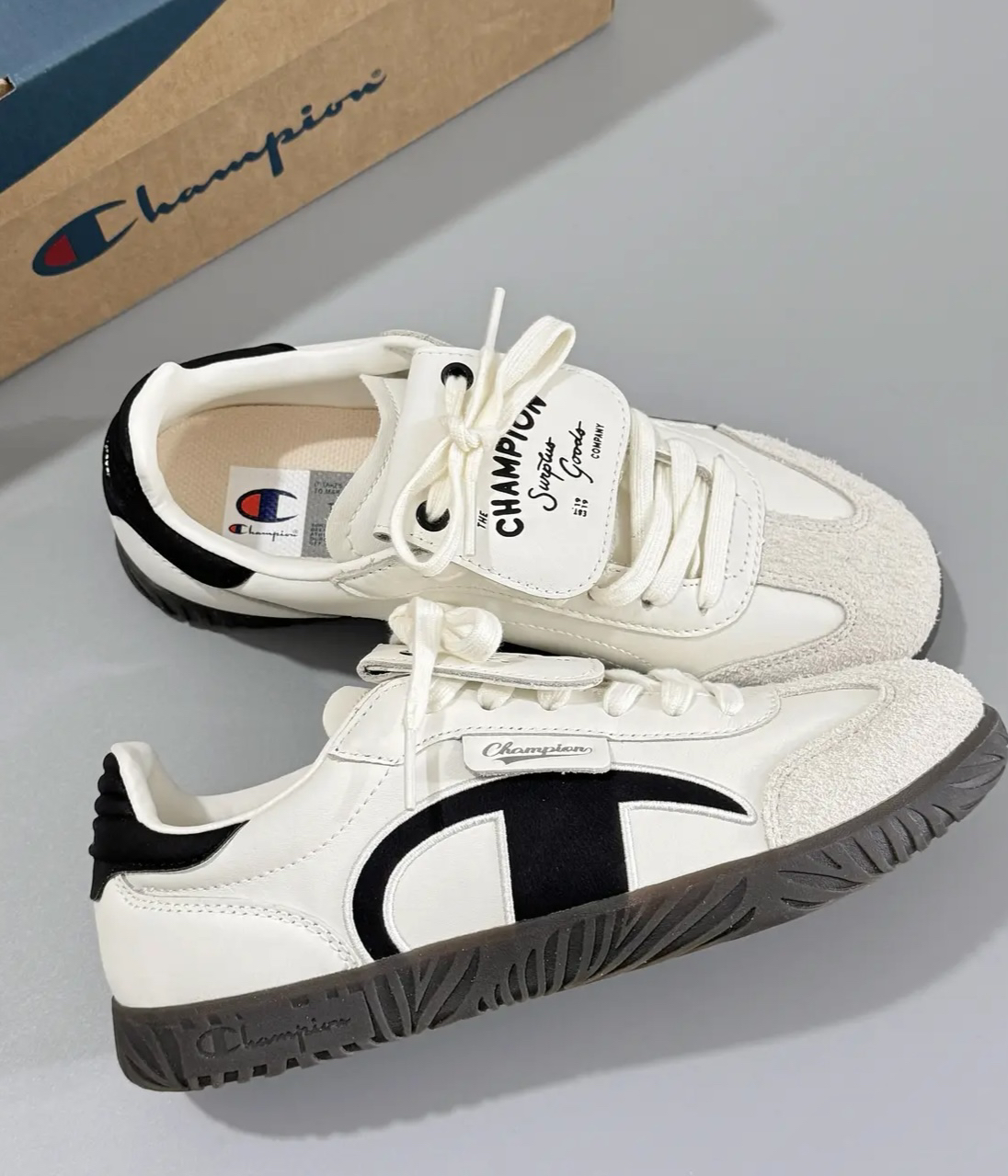 冠军T头德训鞋男25夏款薄底板鞋休闲U4CFCTM14U3