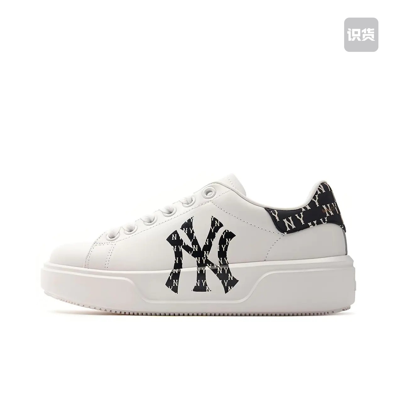 MLB板鞋男鞋女鞋老花运动鞋复古耐磨厚底休闲鞋3ASXCCH3N