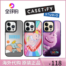 代购ccasetify͌适用于iPhone12promax镜面联名手机壳苹果15plus原装全包防摔保护套Apple14官方正品壳13Pro套