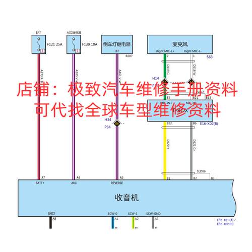 2019年款欧拉R1纯电动电路图线路资料高压系统新能源接线维修资料