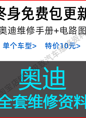 奥迪A3 A4 A5 A6 A7 8 S3 S4 Q5 Q2 Q3 Q7 Q5L维修手册电路图资料