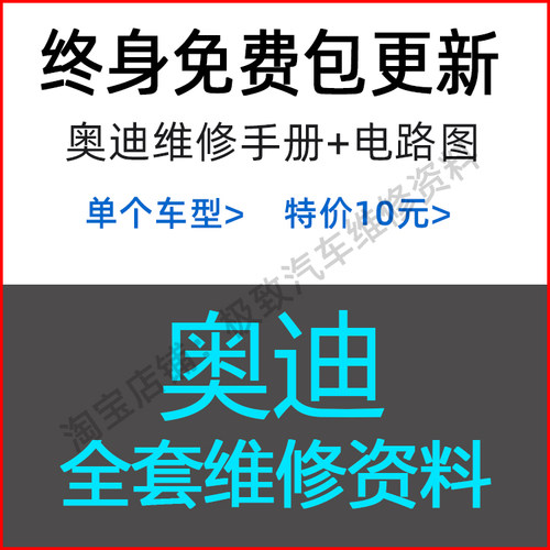 奥迪全套维修手册+电路图资料