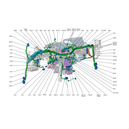 2018-2024年现代ix25ix35伊兰特名图维修手册电路图线路接线资料