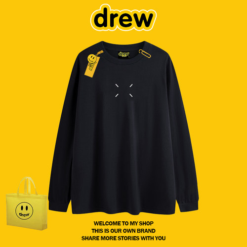 drew王嘉尔同款印花长袖T恤