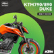 890DUKE前后车身防摔水箱保护网短尾牌照架 KTM 790 英国EP改装