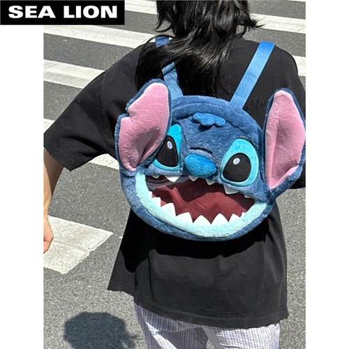 毛绒双肩包生日礼物丑萌大容量