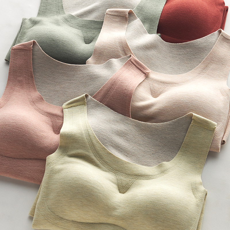 德绒文胸一体简约百搭背心