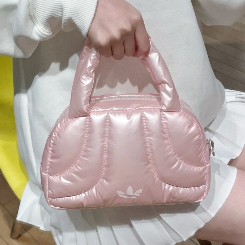 adidas阿迪达斯三叶草女子保龄球包复古休闲迷你拎包手提包IY7040