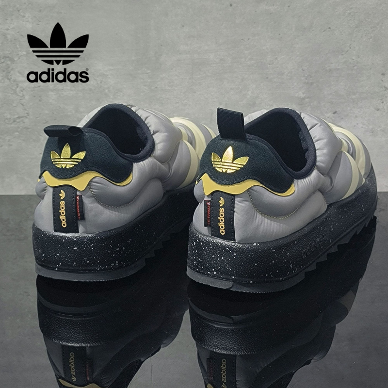 阿迪达斯三叶草运动棉鞋男女新款一脚穿保暖休闲雪地面包鞋IF4327