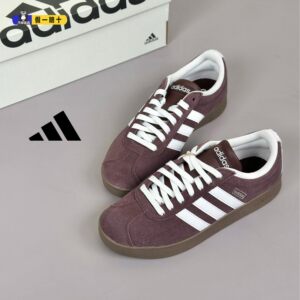 Adidas阿迪达斯德训鞋正品 「T头鞋」VL COURT男女复古板鞋JR8318